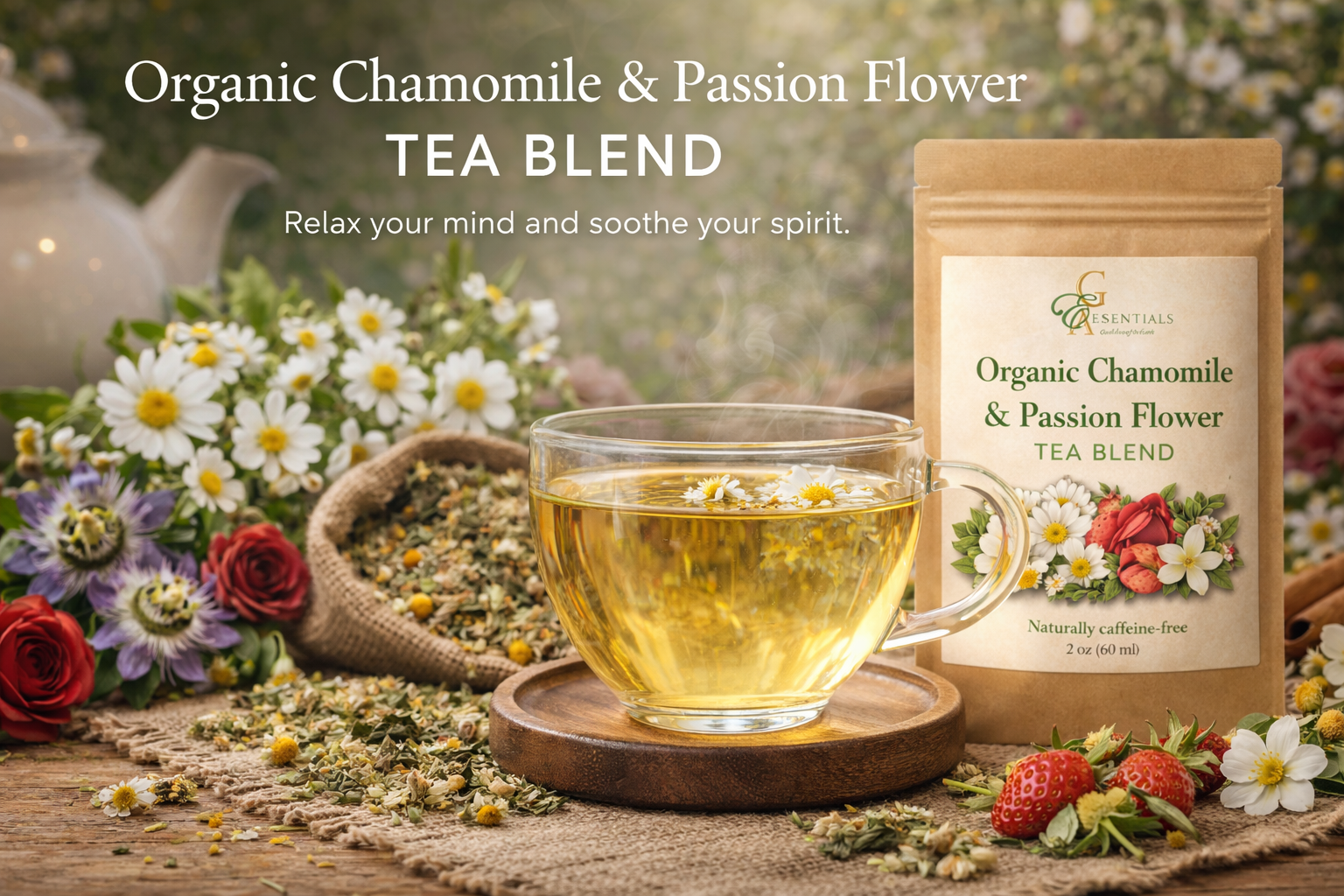 ORGANIC CHAMOMILE AND PASSION FLOWER BLEND